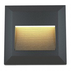 Φωτιστικό Επίτοιχο LED 2W 230V 100lm CCT Polycarbonate Ανθρακί IP65 Salmon